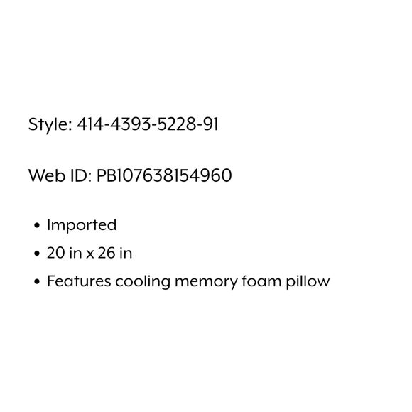 Juicy Couture Home JC Crown Logo Shredded Cooling Memory Foam Pillow - Picture 8 of 8